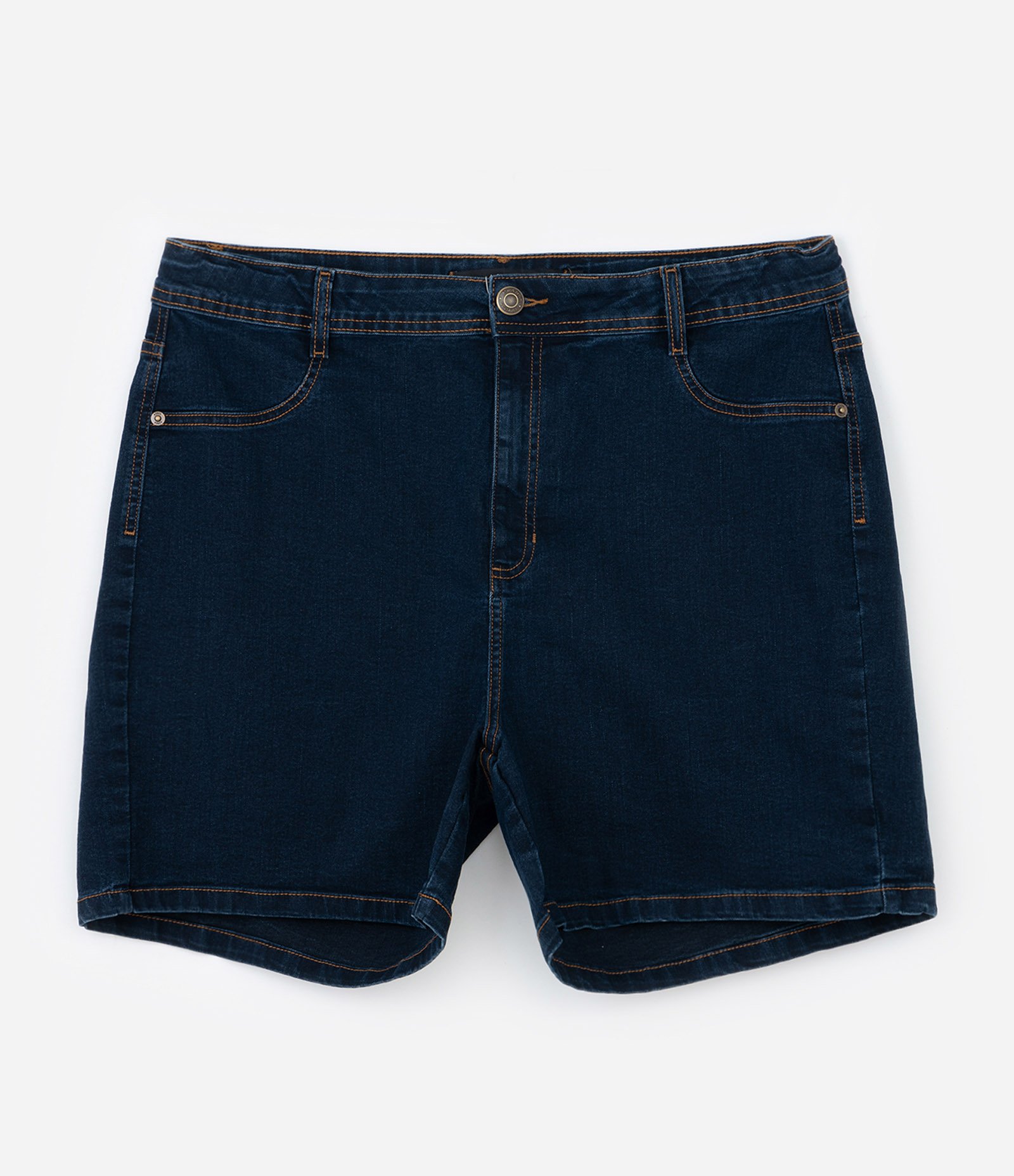 Short Hot Pants Básico em Jeans Curve & Plus Size Azul 6