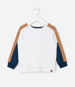 Camiseta Infantil com Recortes nas Mangas - Tam 1 a 5 Anos