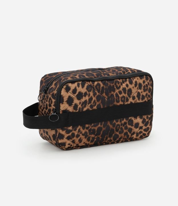 Nécessaire Retangular Grande com Estampa Animal Print