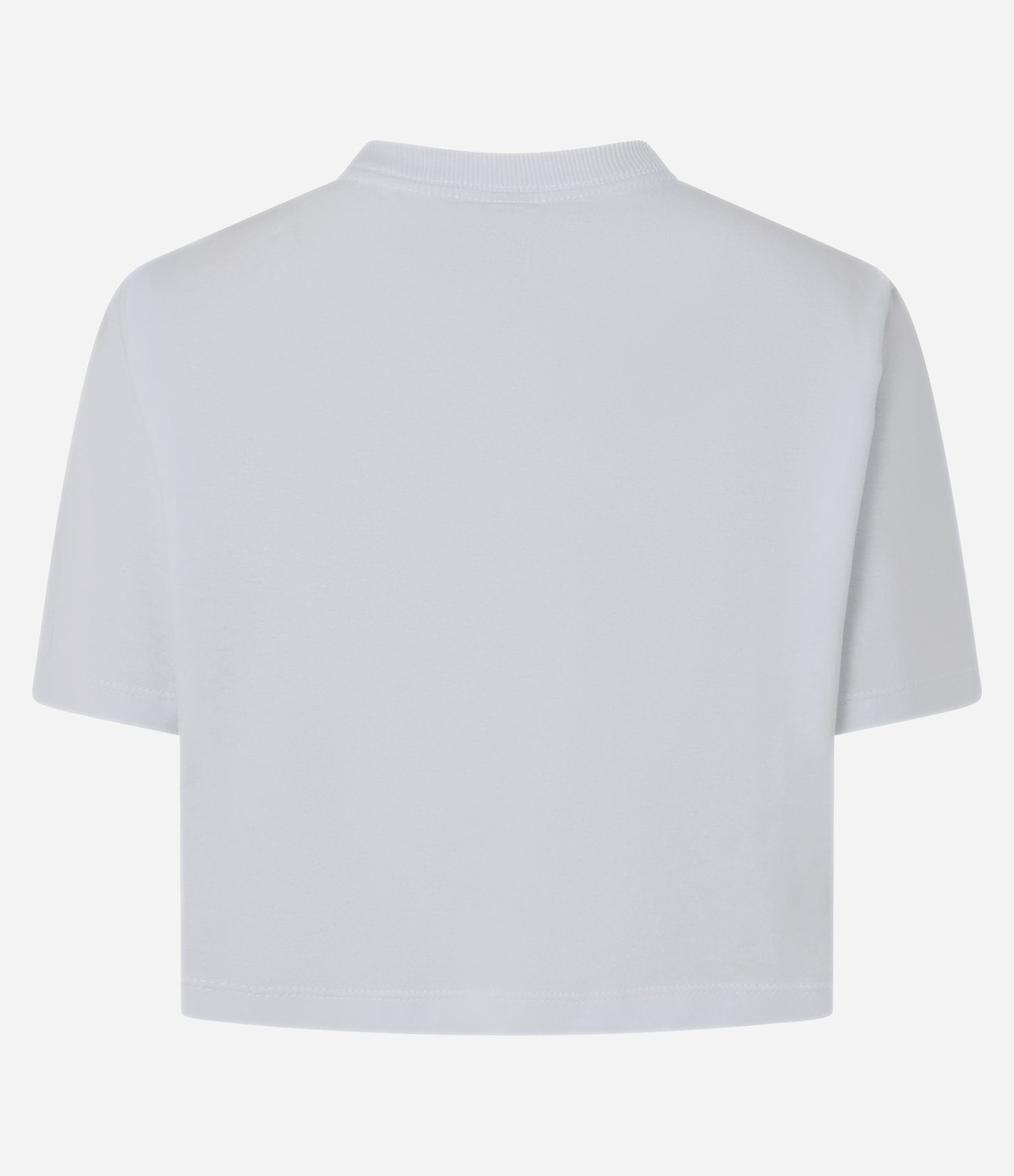 Blusa Cropped em Algodão com Manga Curta Branco 6