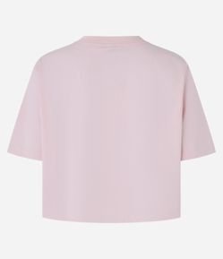 Blusa Cropped em Algodão com Manga Curta