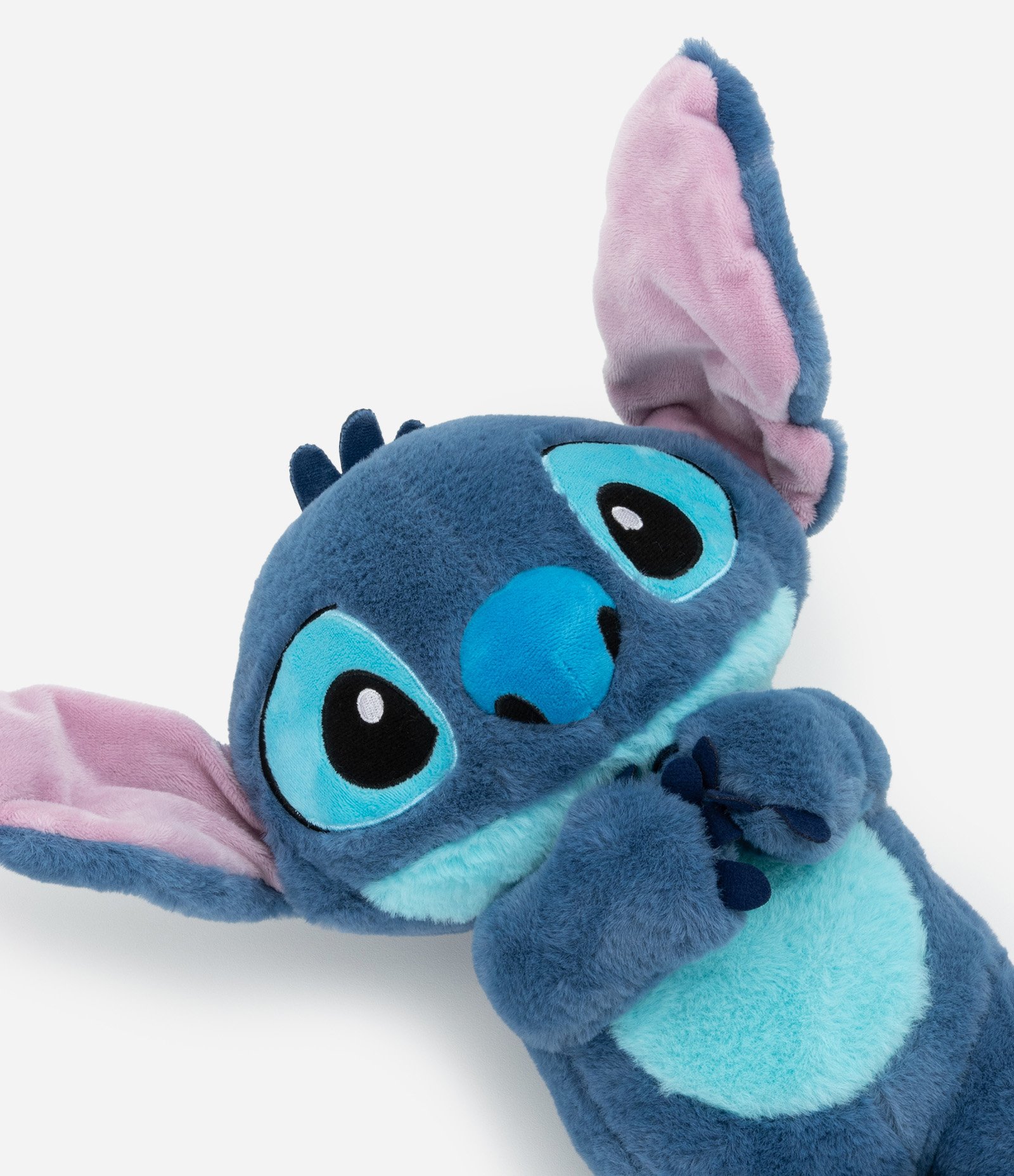Almofada de Pelúcia com forma do Stitch com Orelhinha Interativa Azul 2