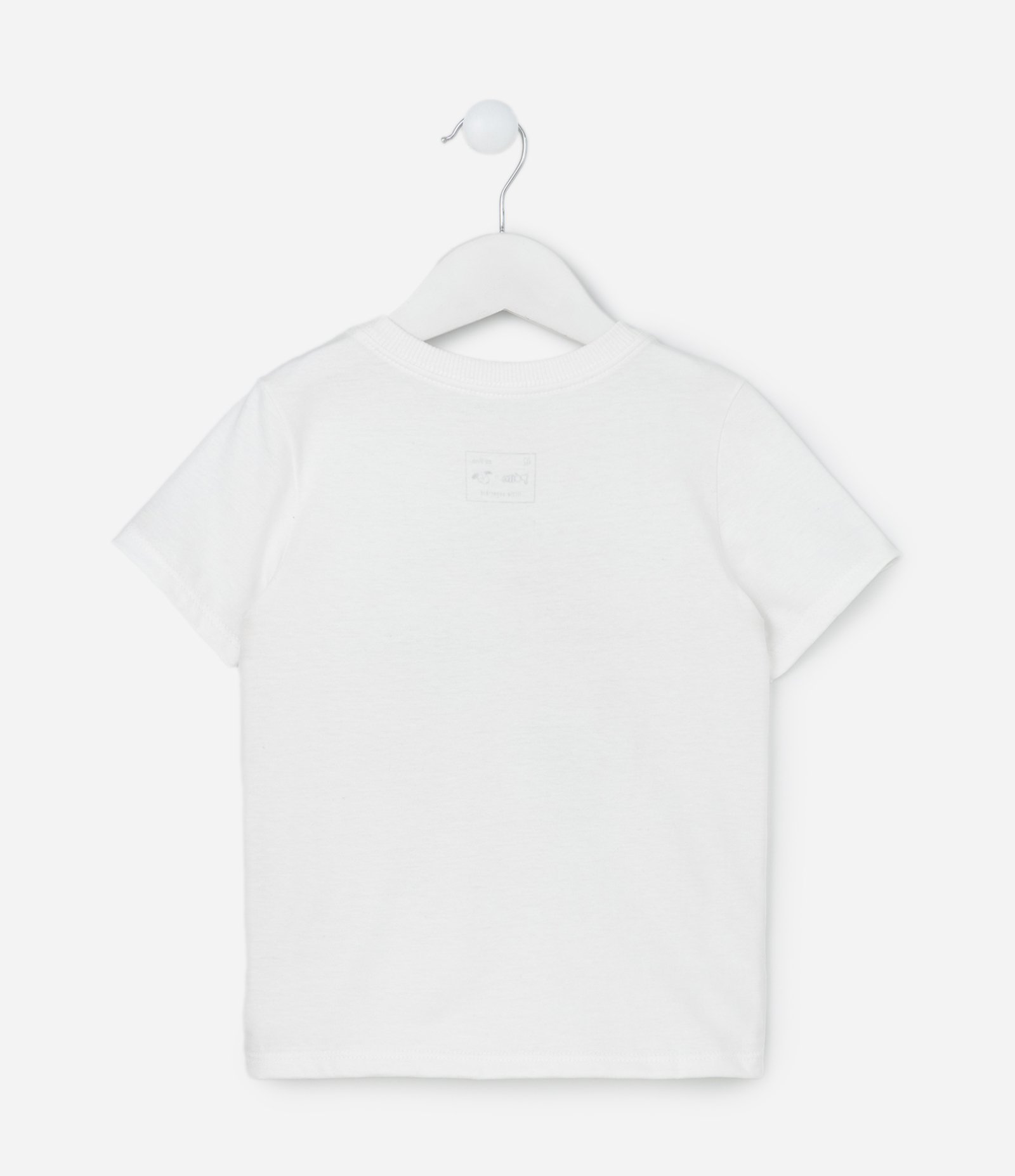 Camiseta Infantil com Estampa Dinos Esqueletos Brilha no Escuro - Tam 1 a 5 Anos Branco 2