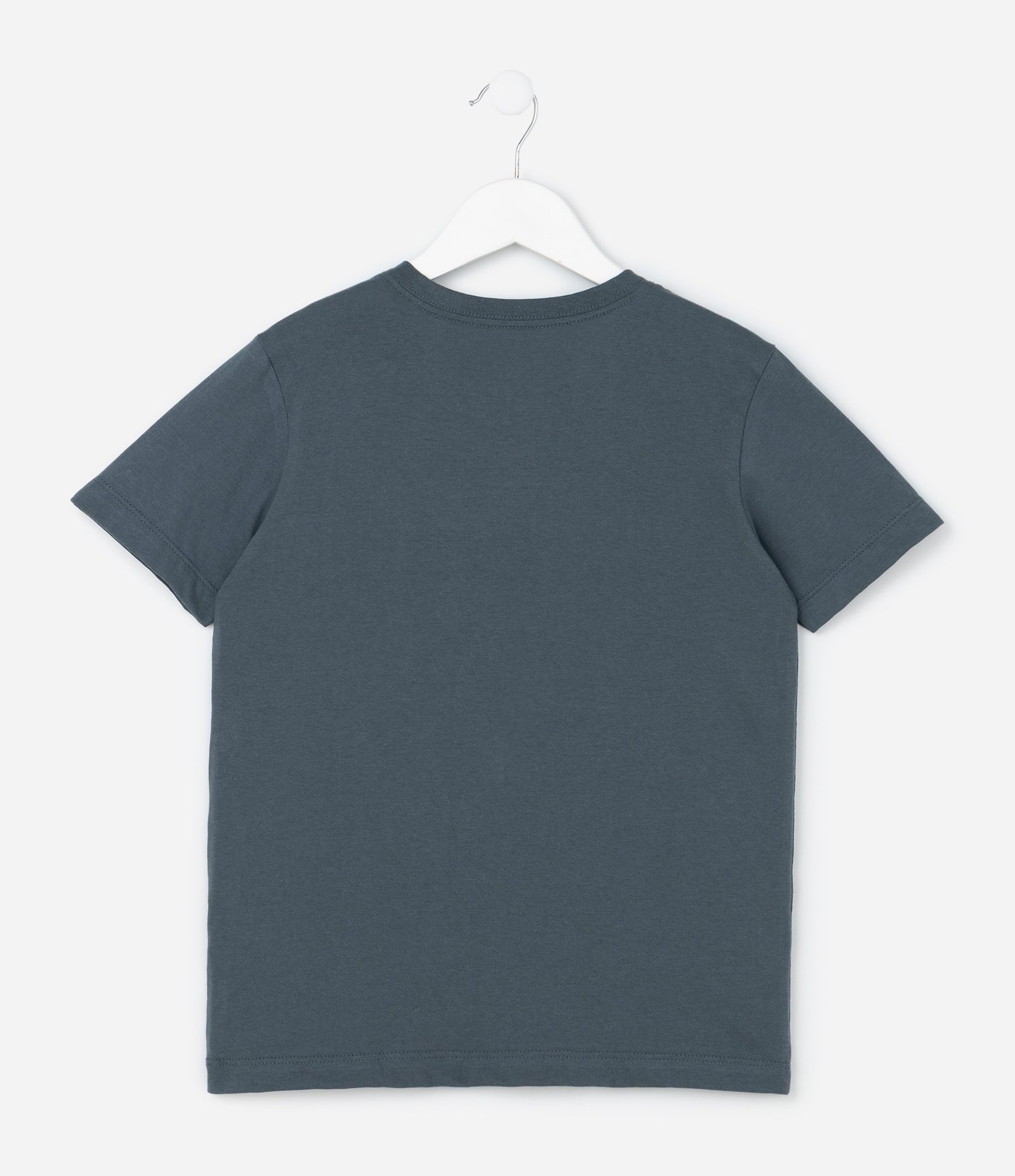 Camiseta Infantil com Estampa Ondas - Tam 5 a 14 Anos Azul 2