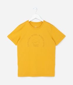 Camiseta Infantil com Estampa Paisagem - Tam 5 a 14 Anos