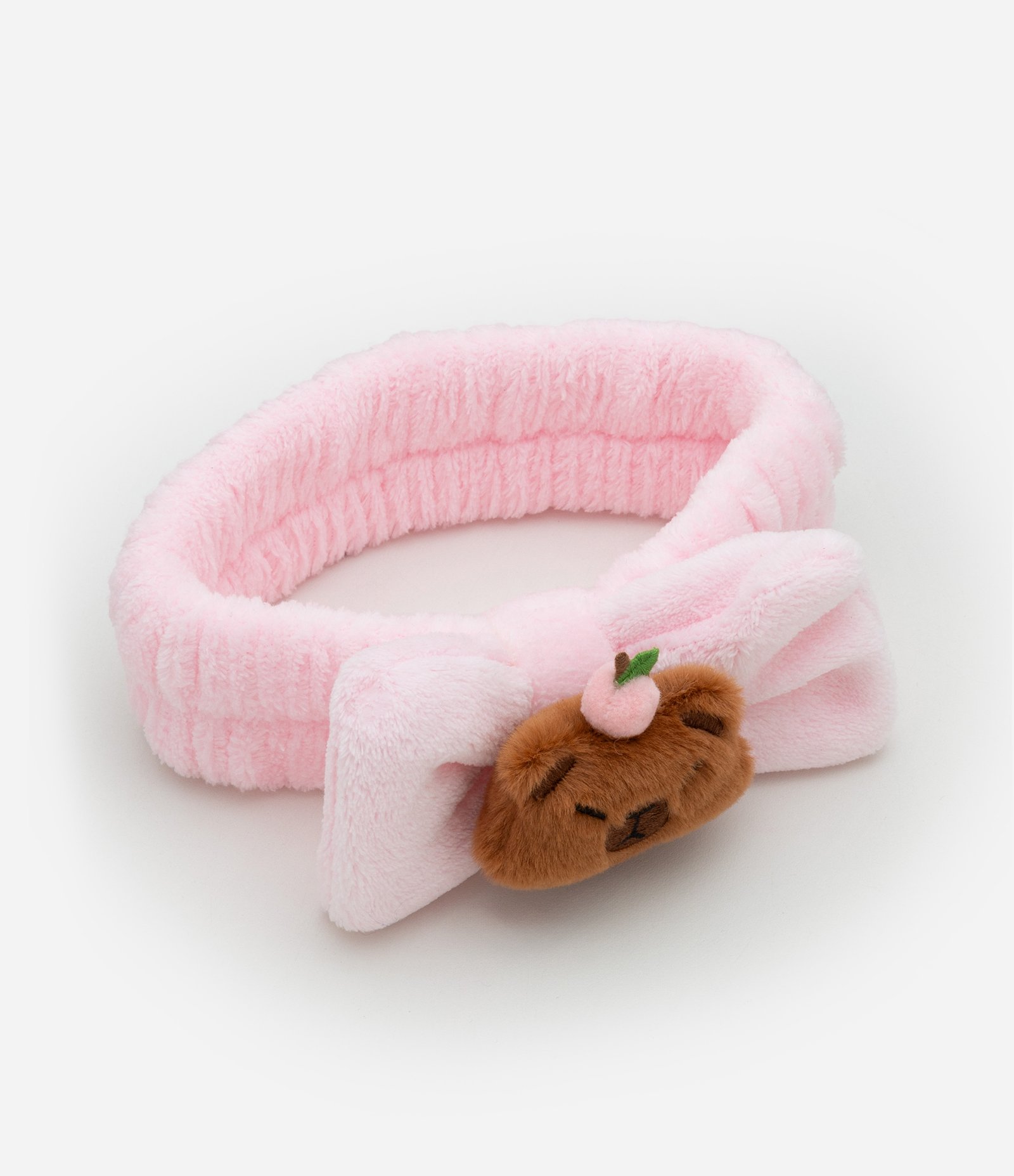 Faixa de Cabelo para Maquiagem e Skincare Capivara Alchemia Rosa 2