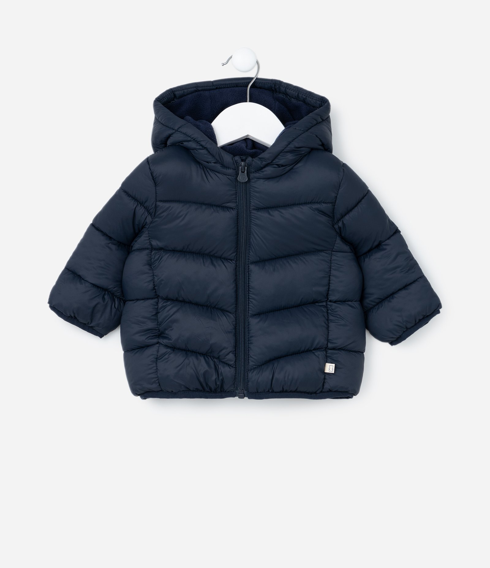 Jaqueta Puffer Infantil em Microfibra - Tam 3 a 18 meses Azul 1