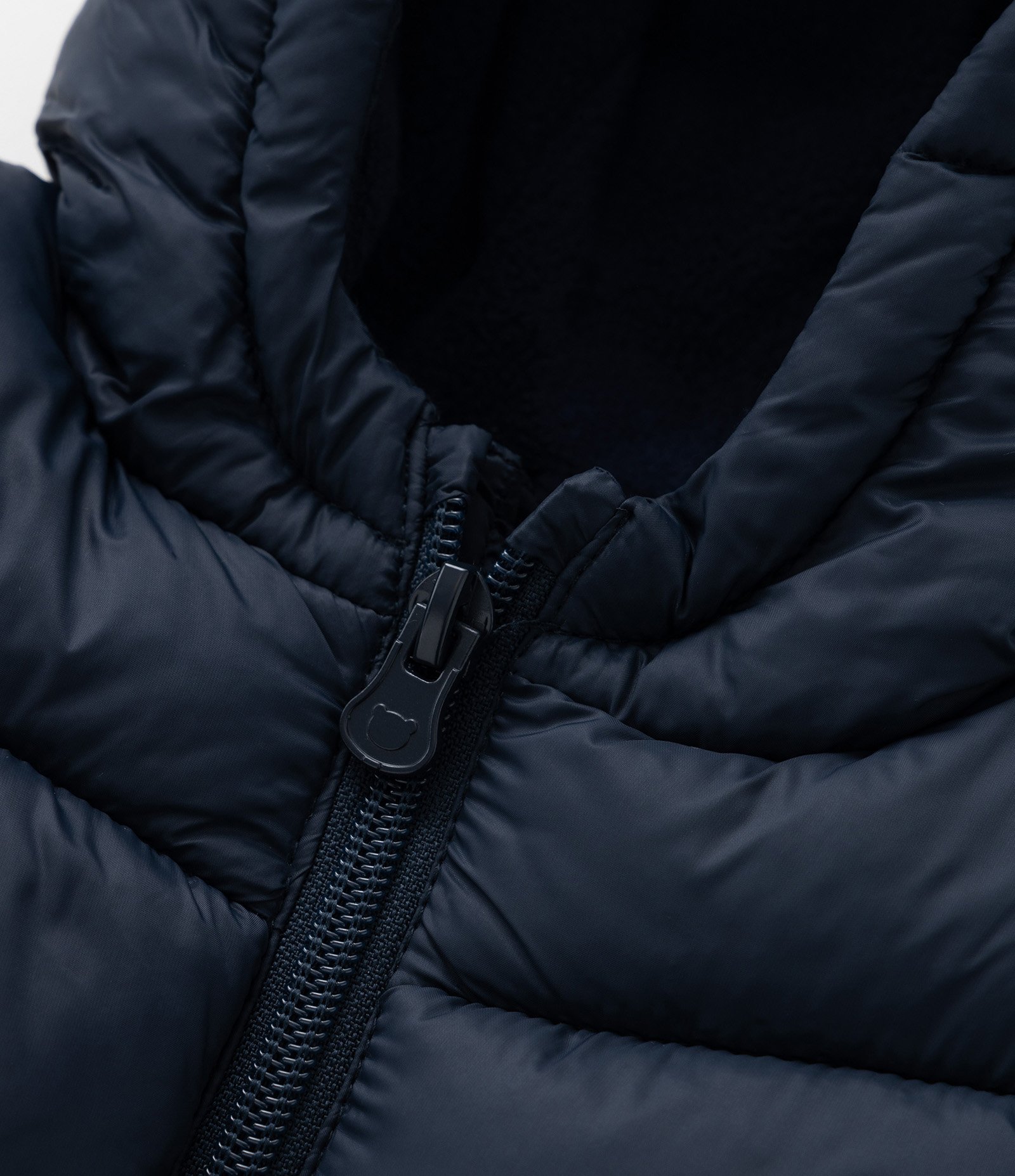 Jaqueta Puffer Infantil em Microfibra - Tam 3 a 18 meses Azul 4