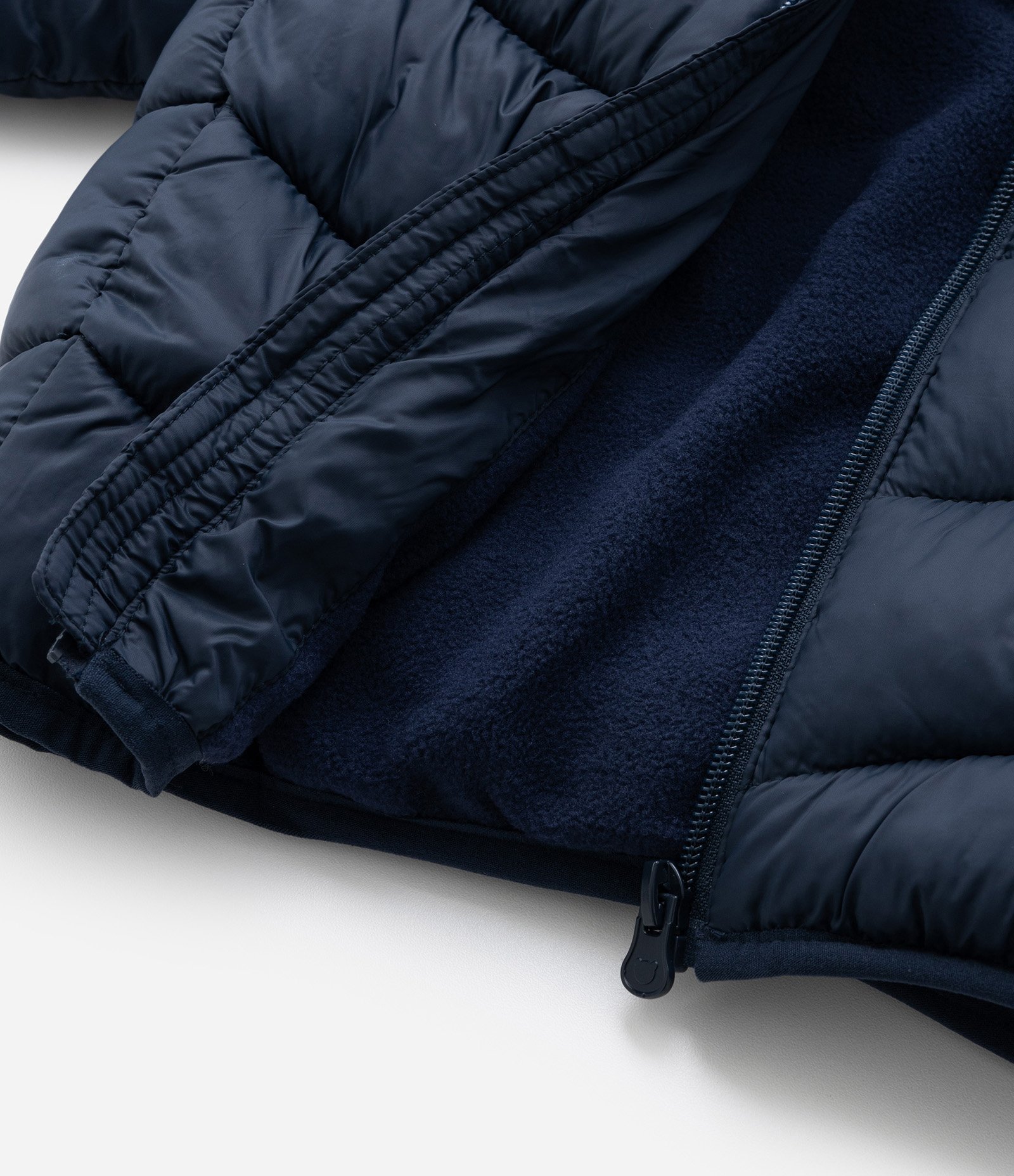 Jaqueta Puffer Infantil em Microfibra - Tam 3 a 18 meses Azul 5