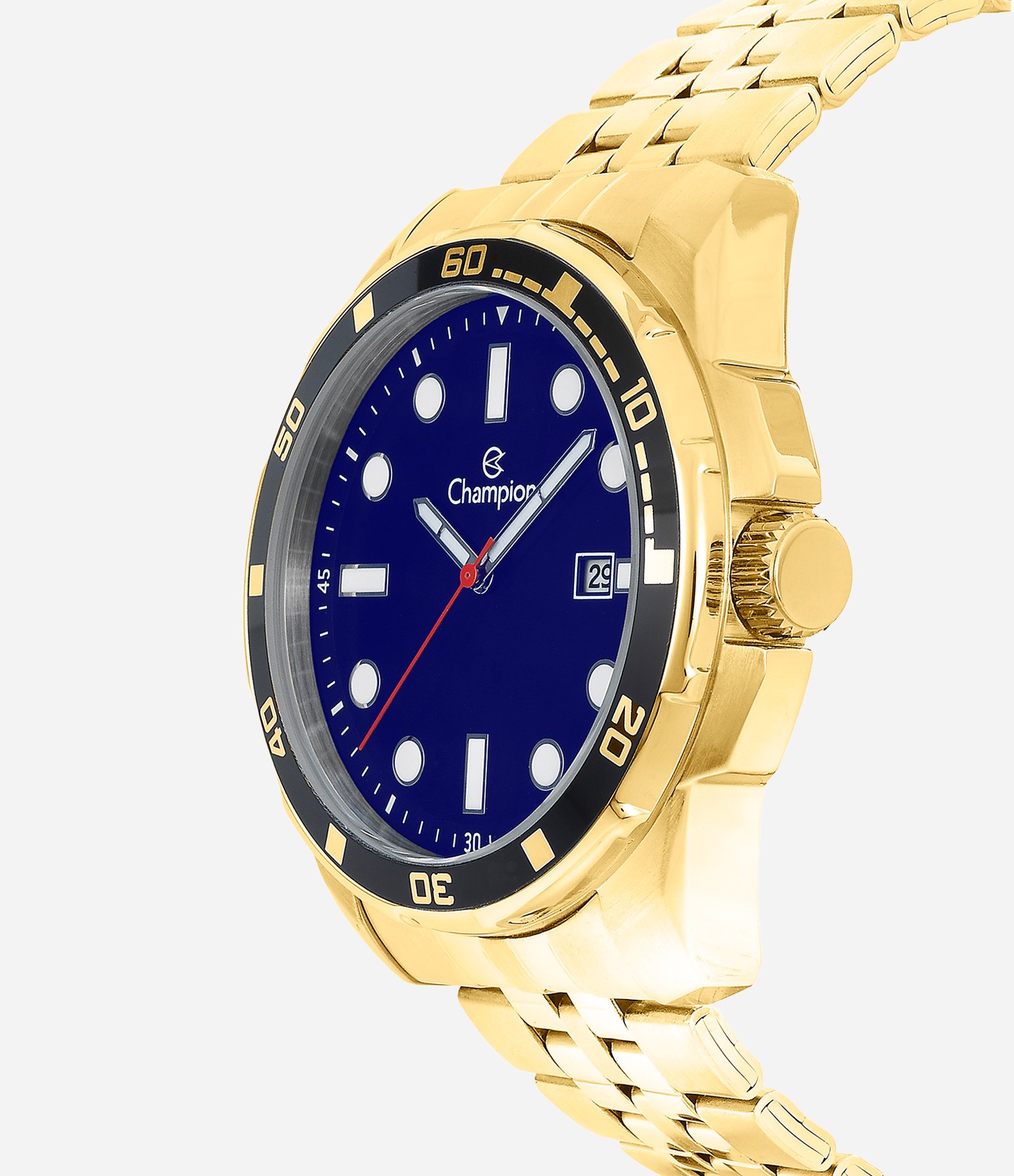 Kit Relógio Champion Feminino Analógico Dourado 2