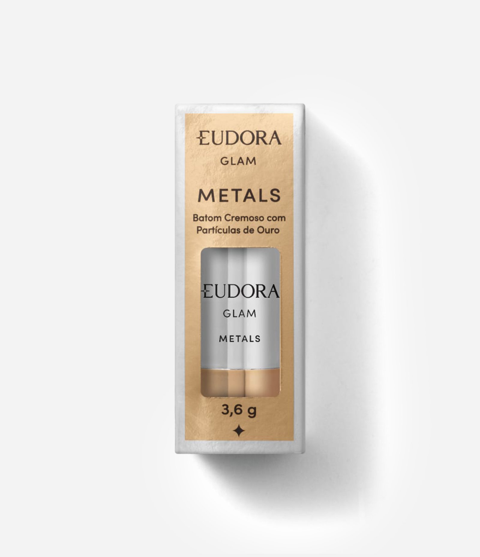 Batom Cremoso Metals Eudora Vermelho 3
