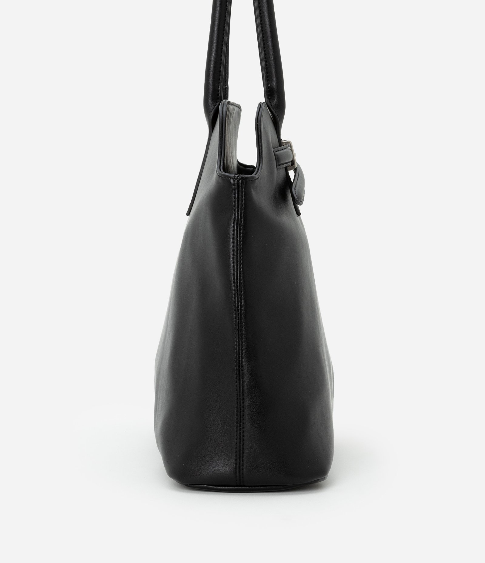 Bolsa Satchel Grande com Detalhe de Cinto Preto 2