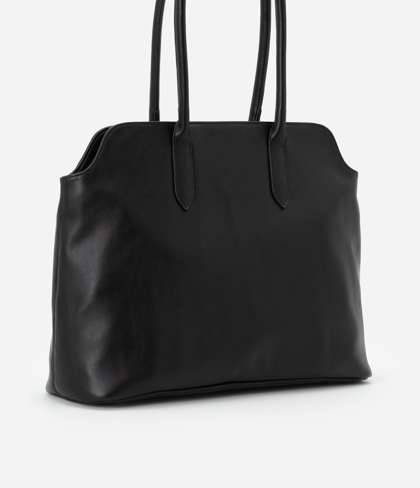 Bolsa Satchel Grande com Detalhe de Cinto Preto 3