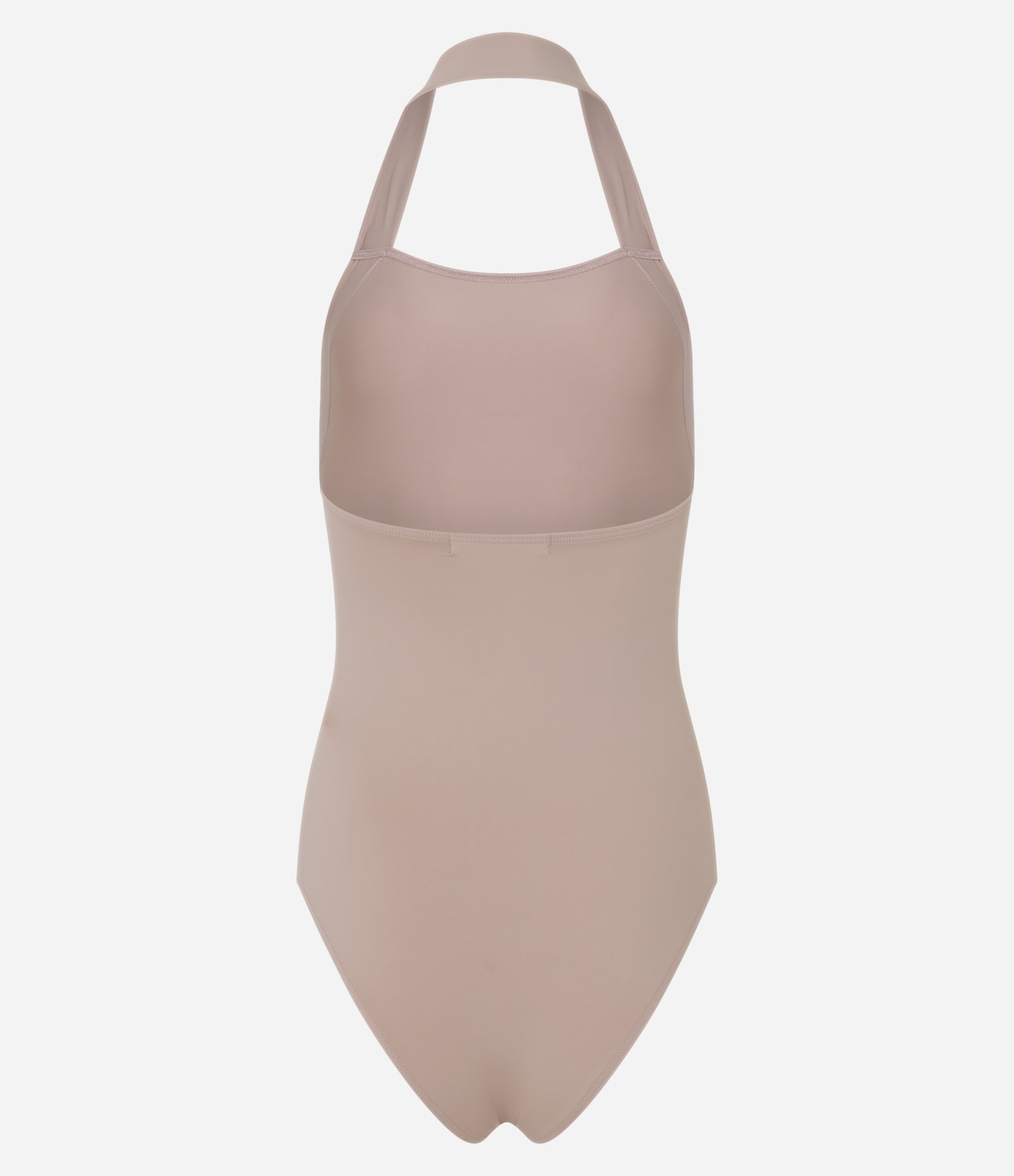 Body Frente Única em Microfibra com Decote Quadrado Bege 8