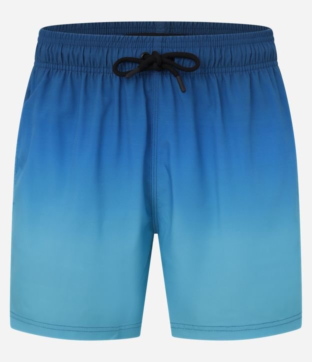 Bermuda com Cós Elástico e Estampa Degrade