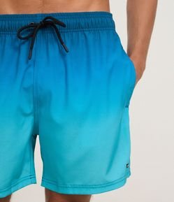 Bermuda com Cós Elástico e Estampa Degrade