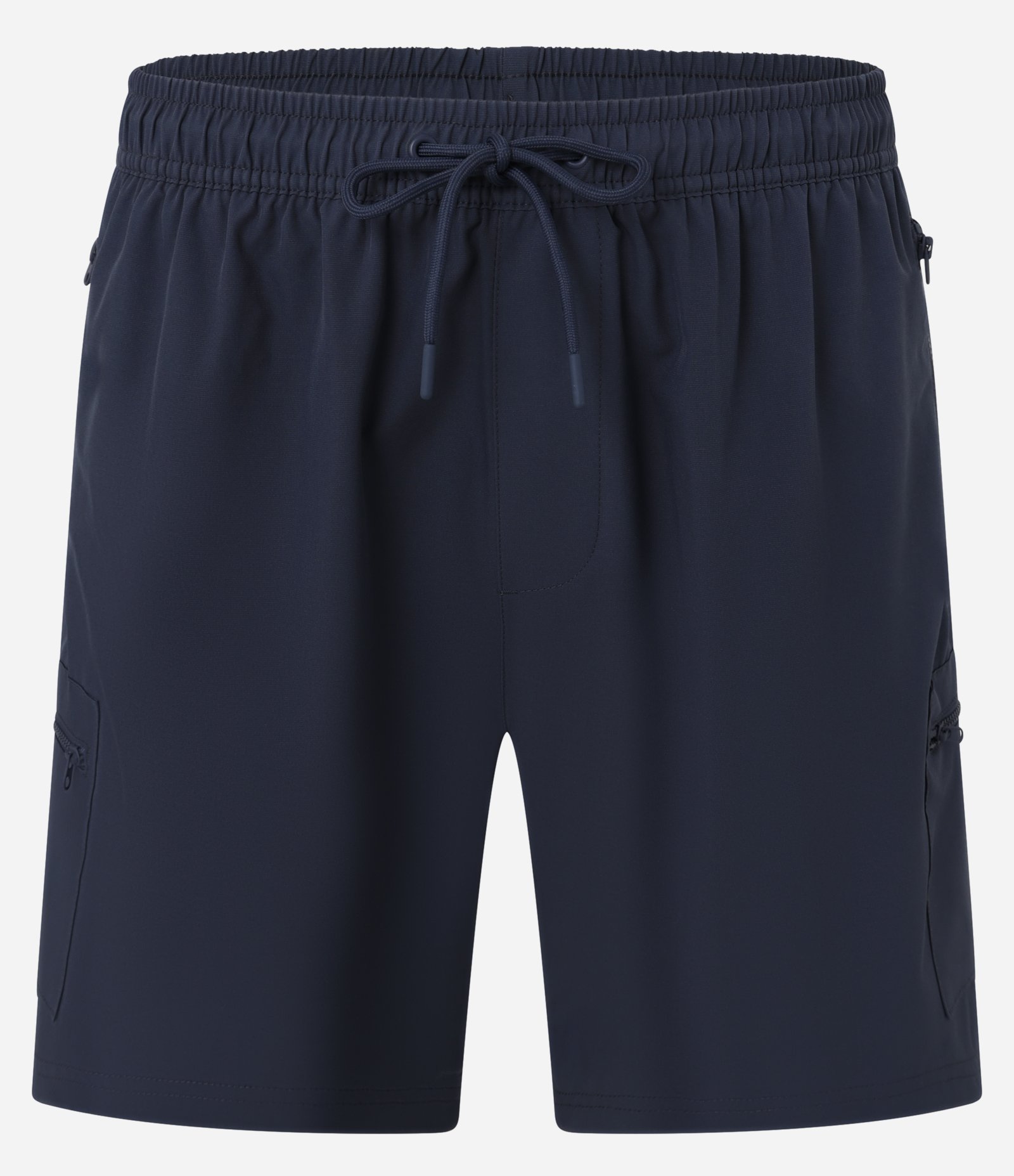 Bermuda Esportivo com Cós Elástico e Cordão Azul Acinzentado 6