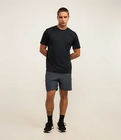 Bermuda Esportivo com Cós Elástico e Cordão