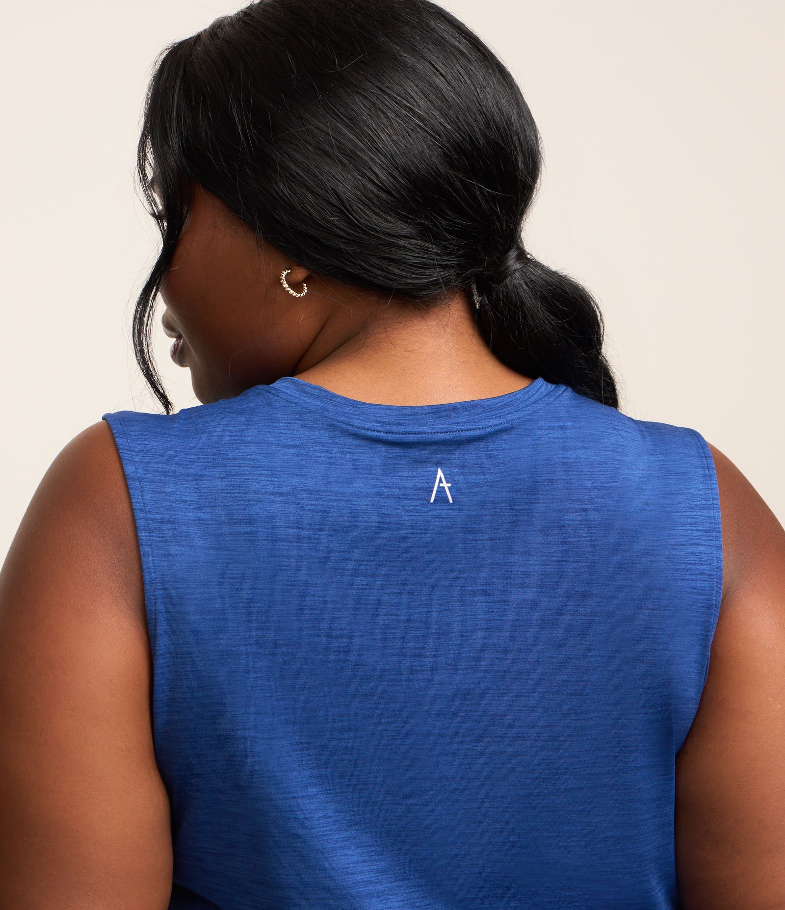 Regata Esportiva Mescla com Tecnologia Dry Curve e Plus Size Azul 3