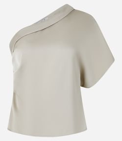 Blusa Ombro Só com Franzido Lalteral