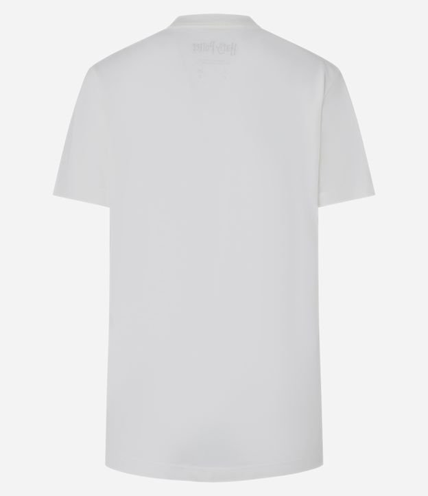 Camiseta Alongada em Algodão com Estampa Quadribol Harry Potter