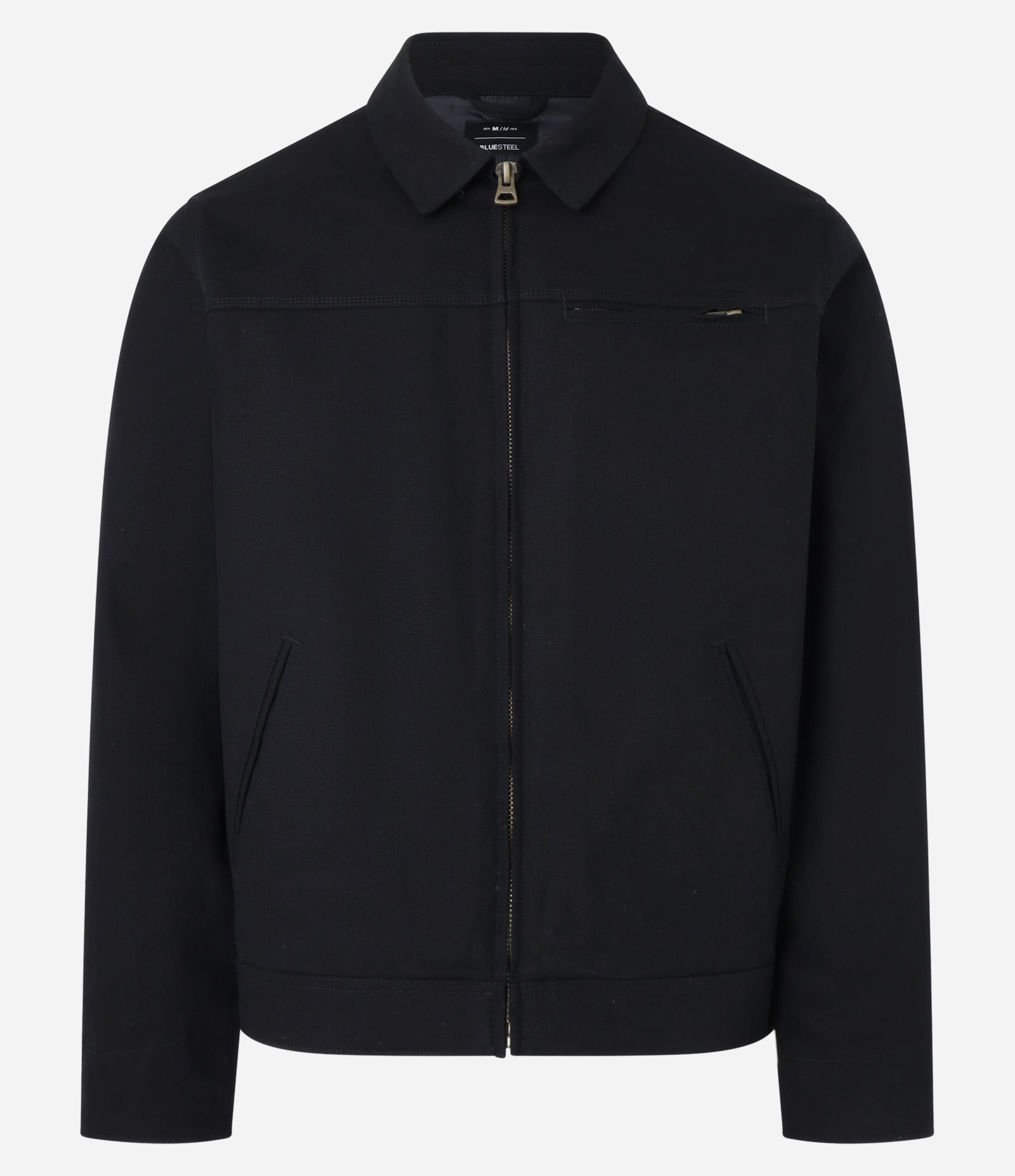 Jaqueta Trucker em Sarja com Textura e Bolsos 5