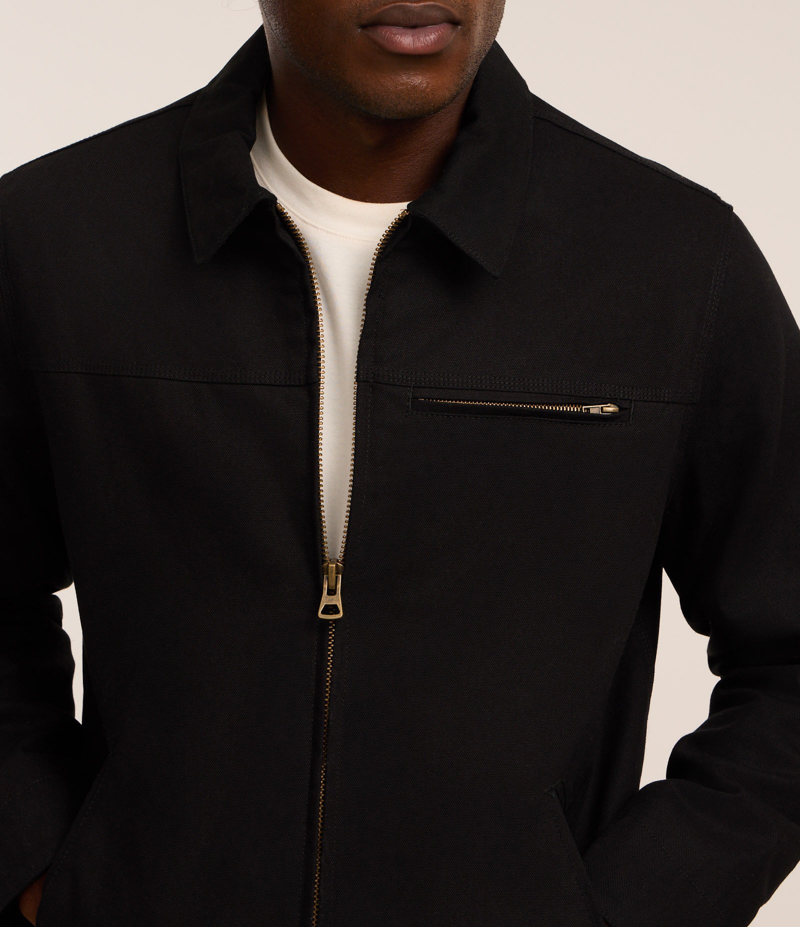 Jaqueta Trucker em Sarja com Textura e Bolsos 3