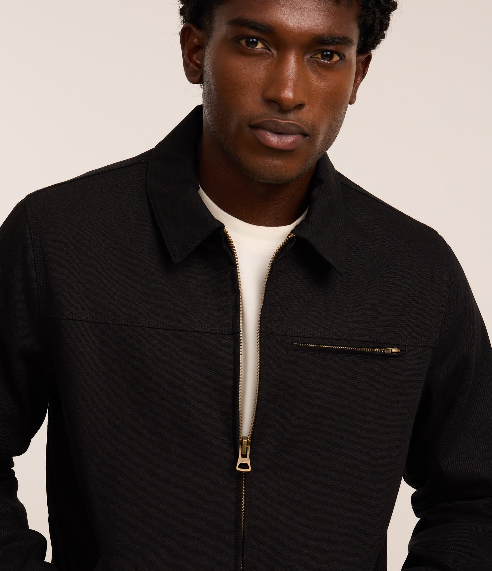 Jaqueta Trucker em Sarja com Textura e Bolsos 4