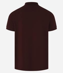 Camisa Polo Slim com Botões e Textura Canelada