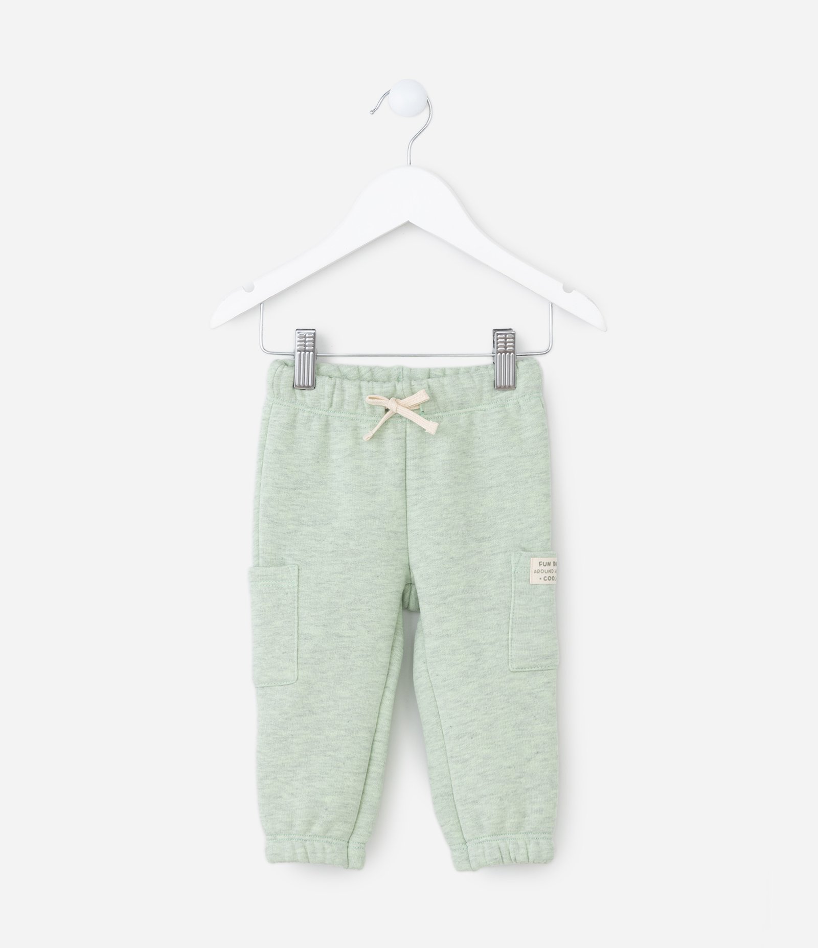 Calça Infantil Quentinha com Bolsos Laterais - Tam 0 a 18 meses Verde 1