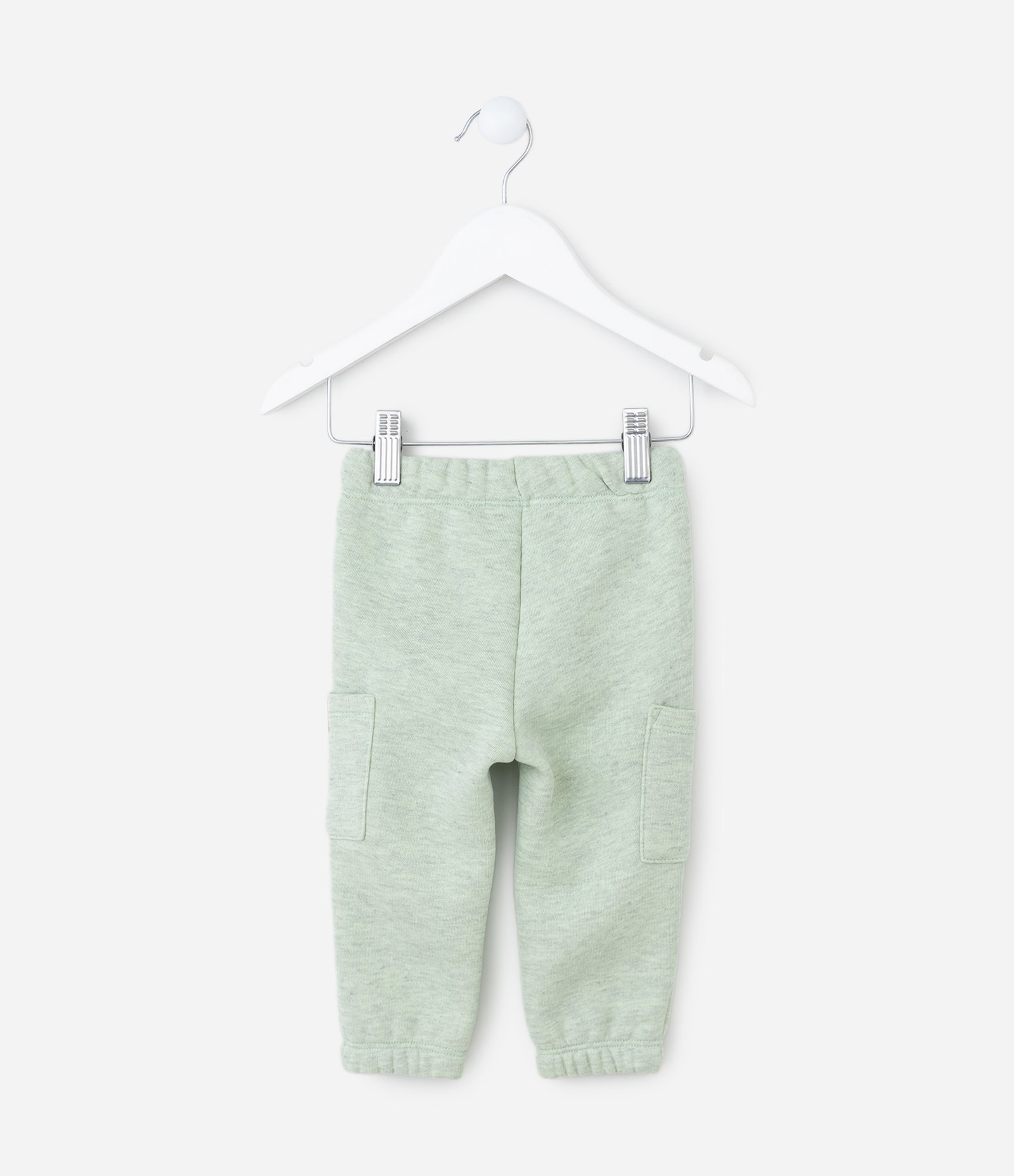 Calça Infantil Quentinha com Bolsos Laterais - Tam 0 a 18 meses Verde 2