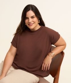Blusa Básica em Ribana sem Cava Curve & Plus Size