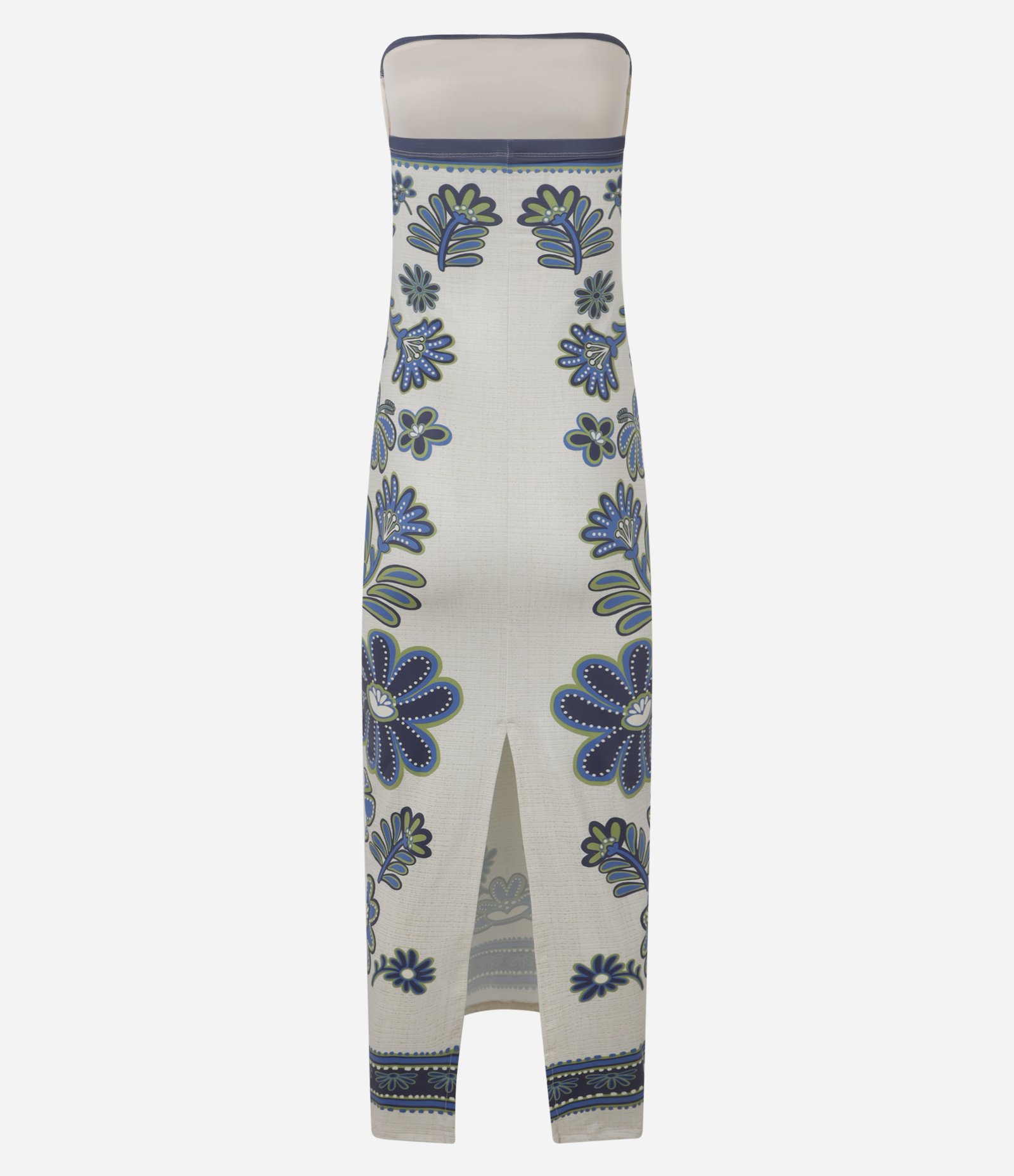 Vestido New Midi em Microfibra com Estampa Floral Off White 5