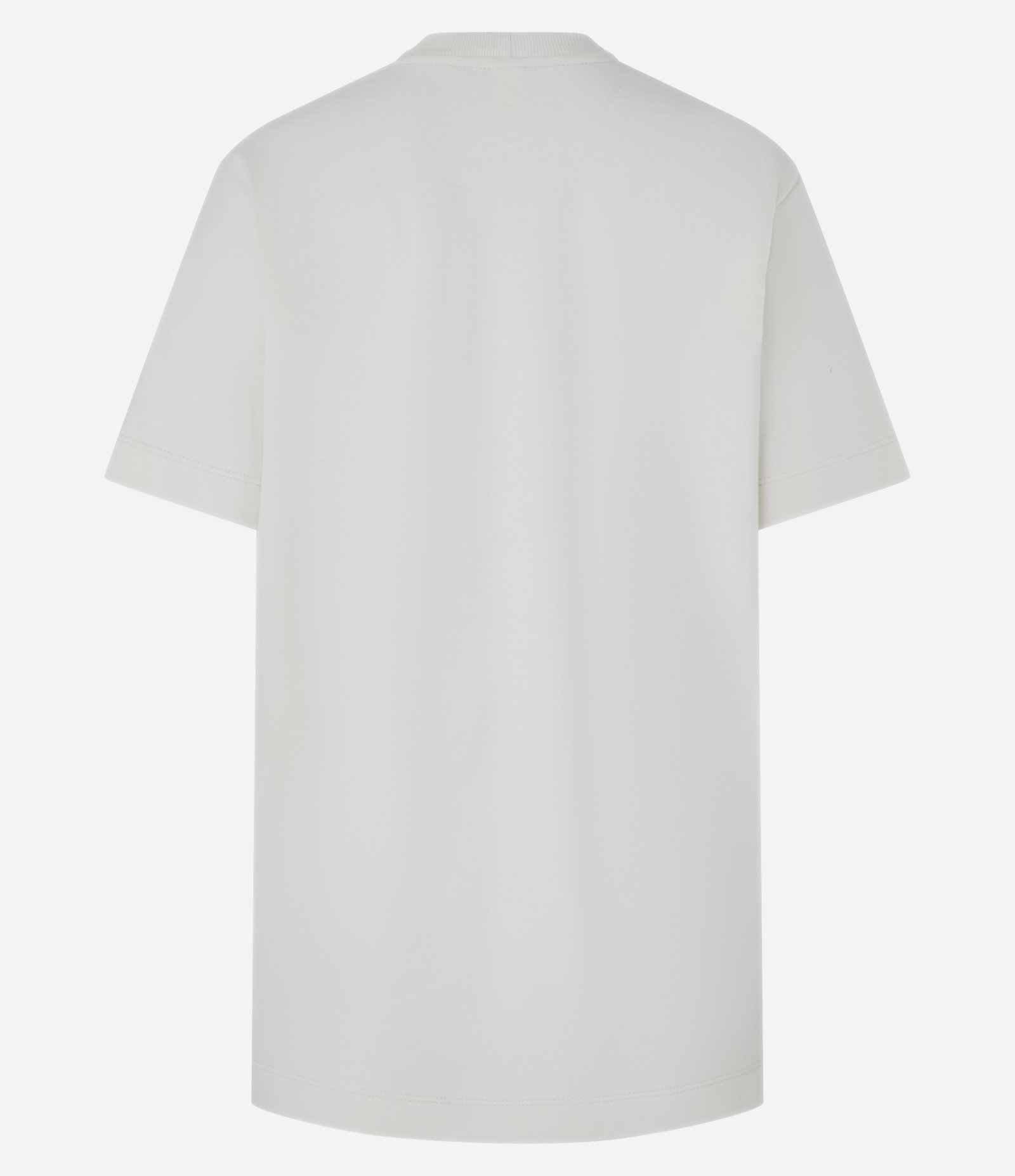 Camiseta em Algodão com Flor e Caligrafia Estampadas Branco 2