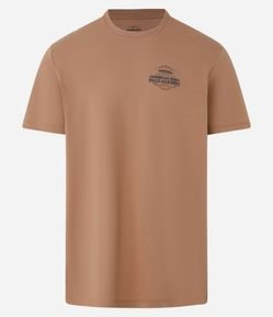 Camiseta Comfort em Algodão com Estampa Lettering
