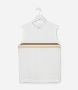 Regata infantil com Estampa Listrada - Tam 5 a 14 Anos