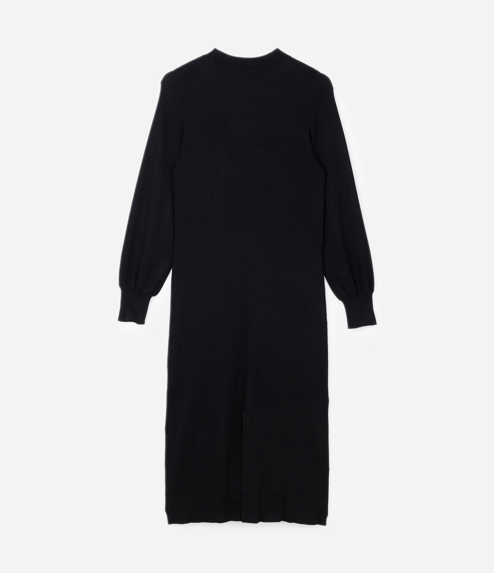 Vestido Midi em Tricô com Gola Alta Curve & Plus Size Preto 7