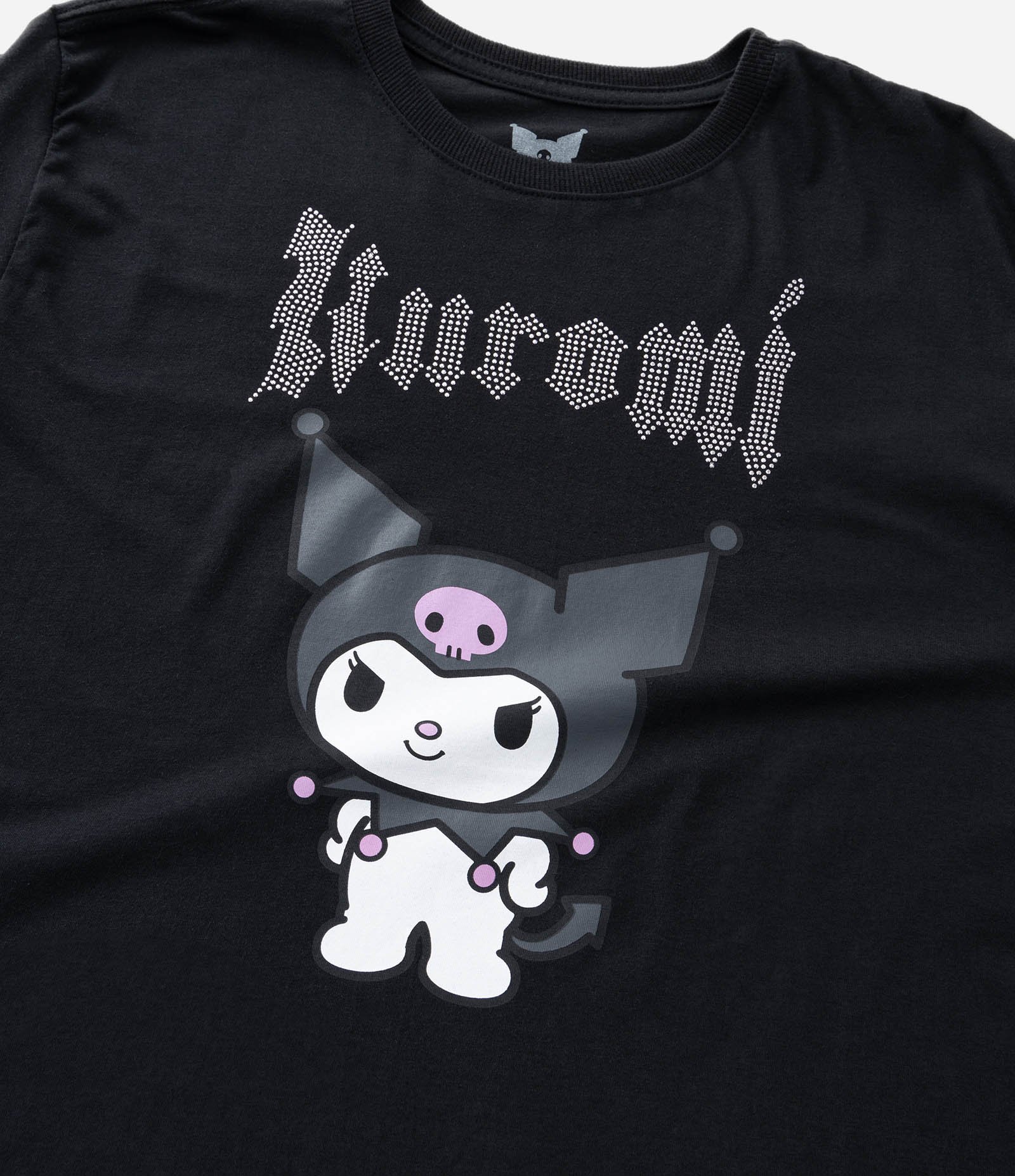Camiseta Infantil com Estampa Kuromi - Tam 5 a 14 Anos Preto 4