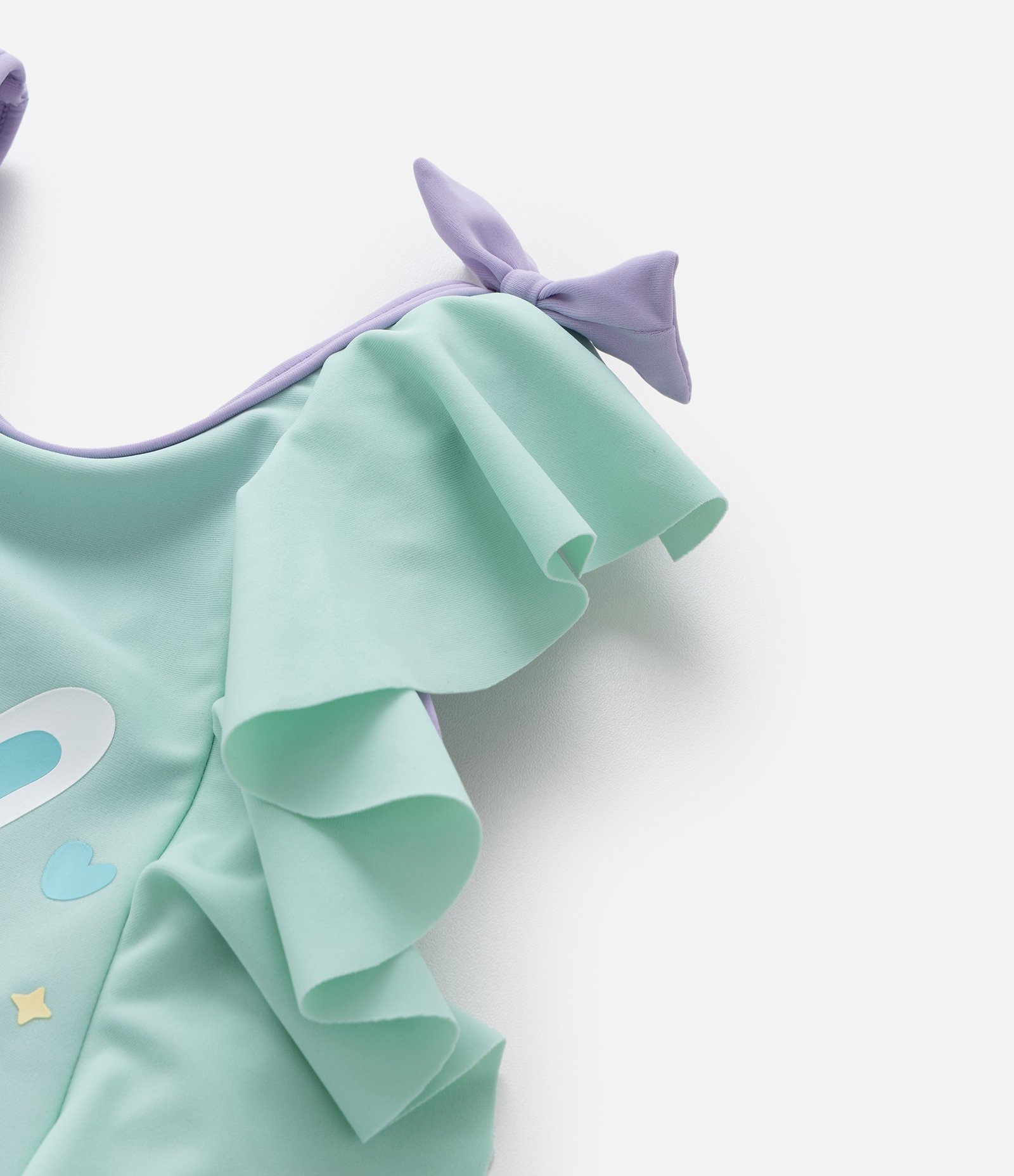 Maiô Infantil com Proteção UV  e Babadinho - Tam 2 a 4 Anos Verde 5