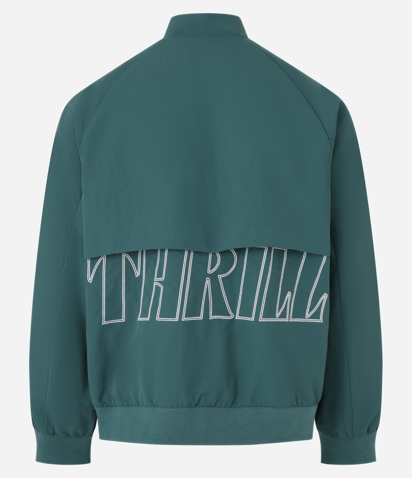 Jaqueta Bomber com Lapela e Estampa Bordada Lettering Verde 7