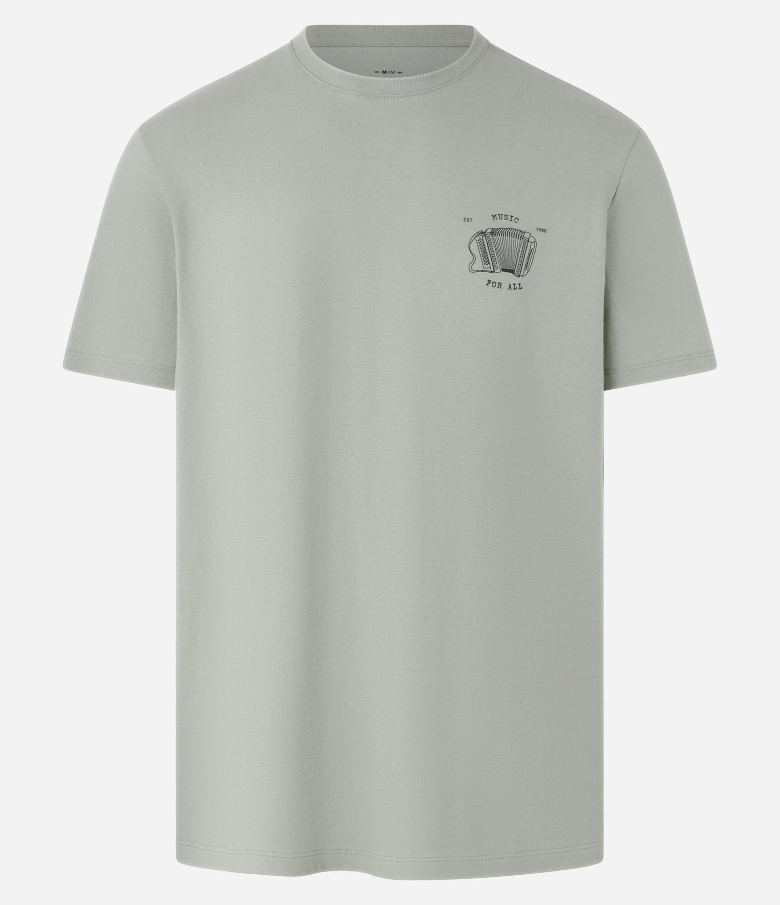 Camiseta em Algodão com Estampa de Sanfona Music for All Verde 5