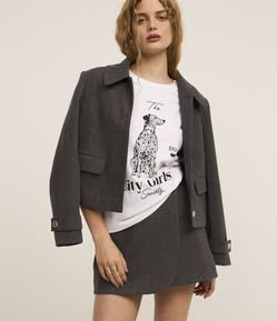 Blusa T-Shirt em Algodão com Estampa Dálmata