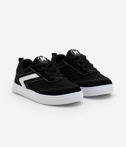 Tênis Infantil com Recorte e Custuras Contrastantes - Tam 20 ao 26