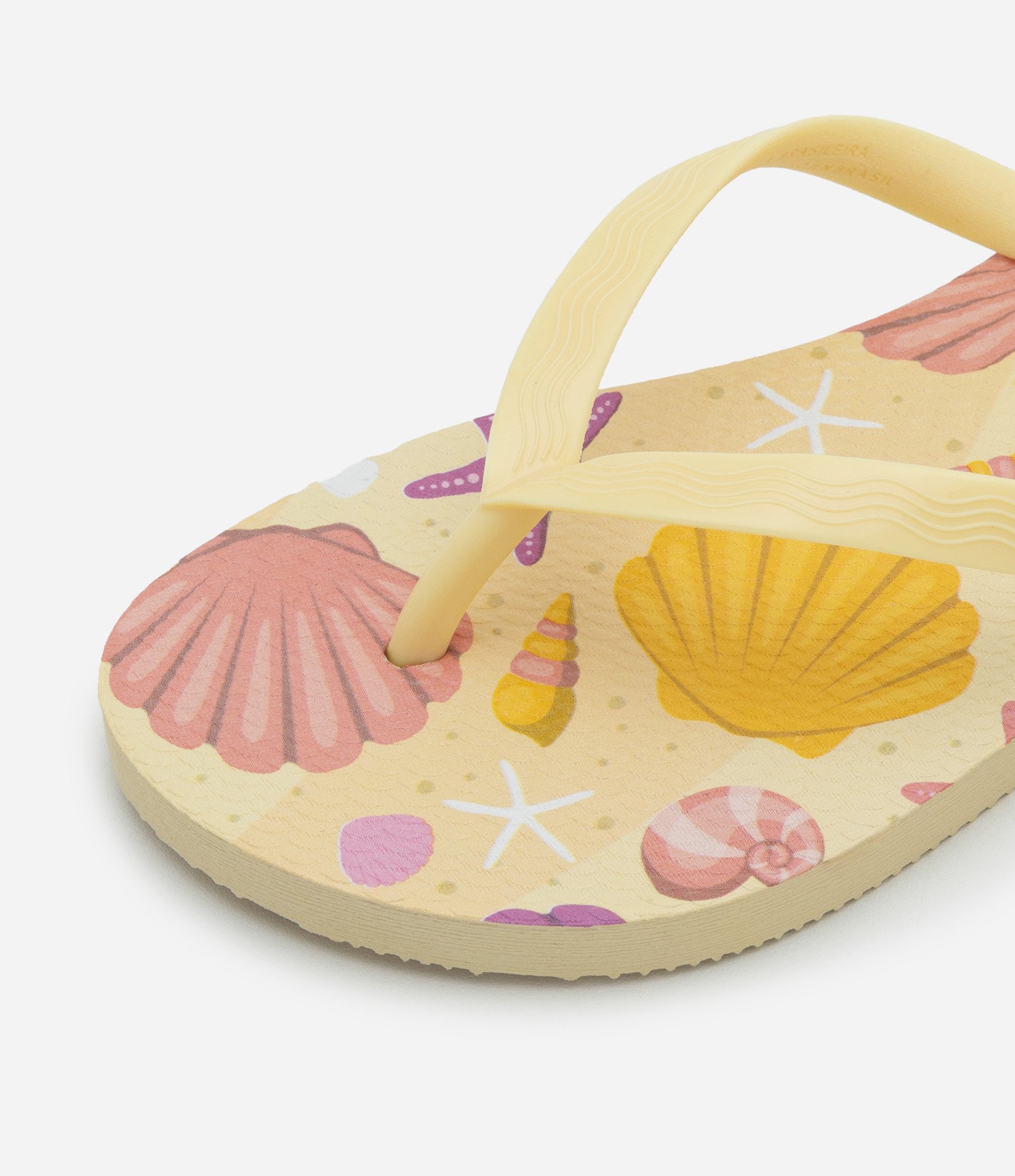 Chinelo de Dedo Infantil Estampa Fundo do Mar - Tam 26 ao 36 Amarelo 4