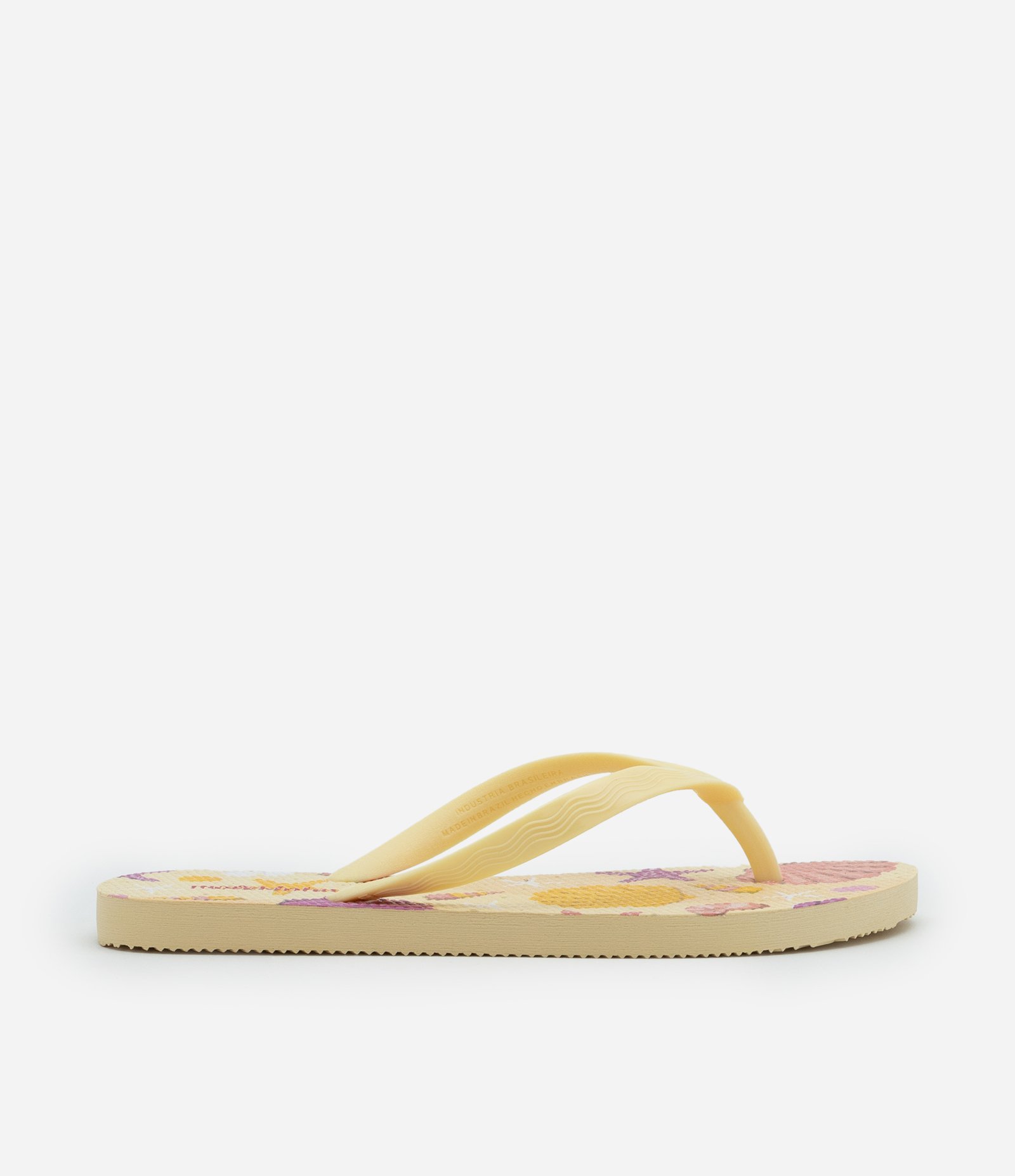 Chinelo de Dedo Infantil Estampa Fundo do Mar - Tam 26 ao 36 Amarelo 5