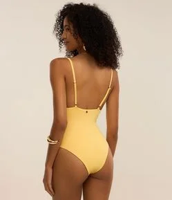 Maiô em Microfibra com Alças Finas Reguláveis e Costas Cavadas