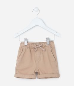 Bermuda Infantil em Sarja com Barra Dobrada - Tam 1 a 6 Anos