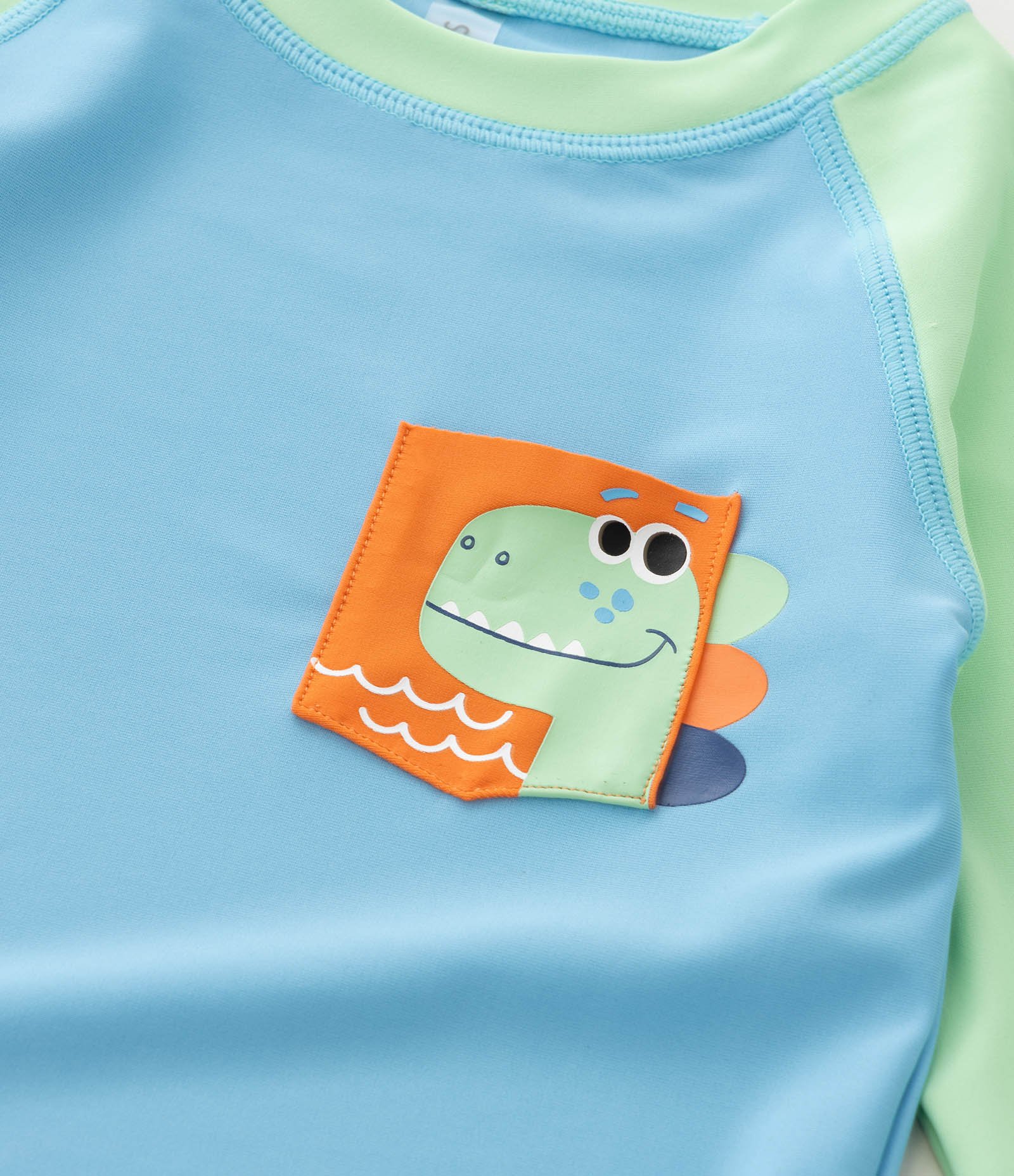 Conjunto Infantil com Proteção UV e Estampa Dino - Tam 1 a 4 Anos Multicores 10