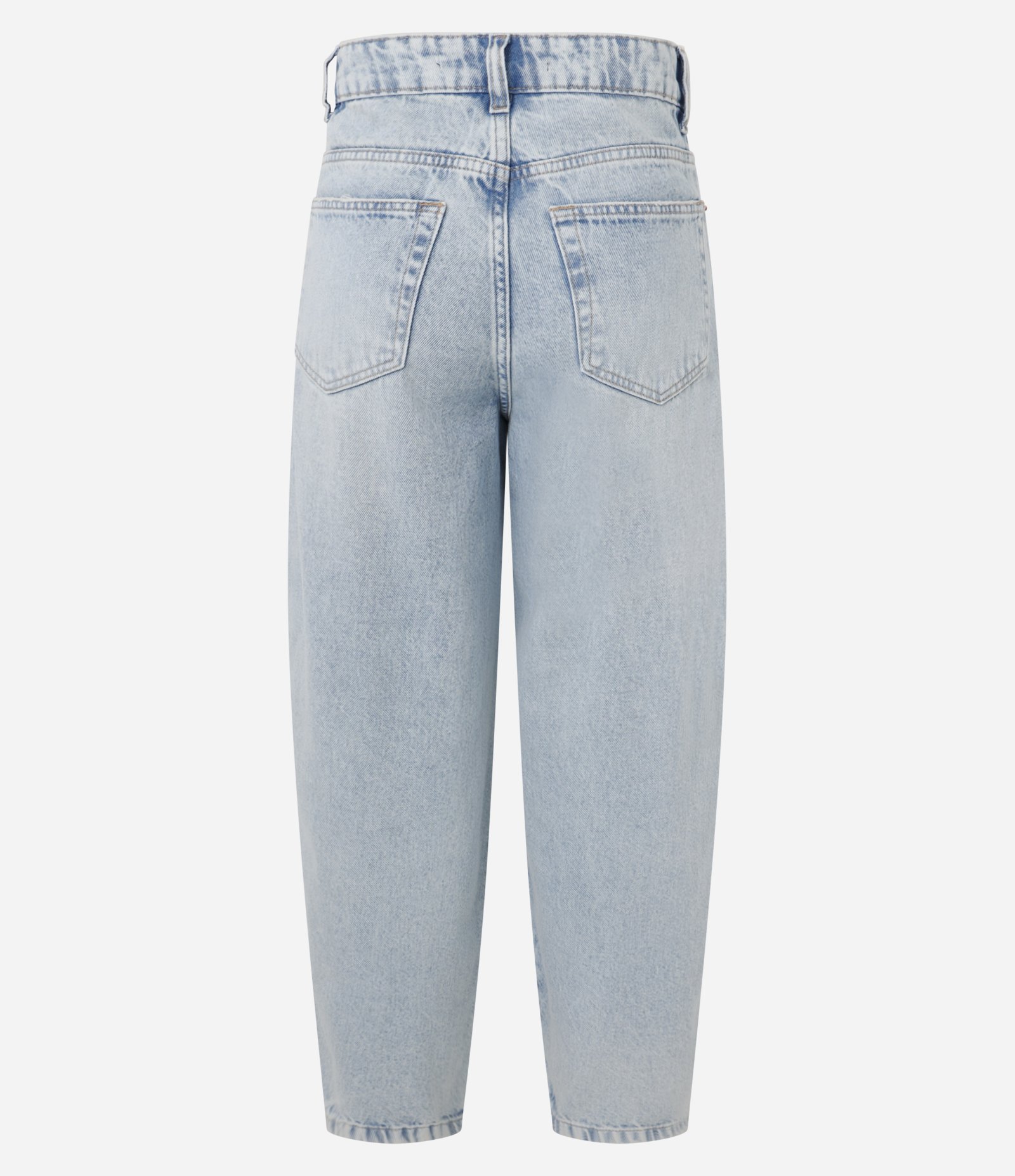 Calça Baggy em Jeans com Lateral Deslocada Azul 6