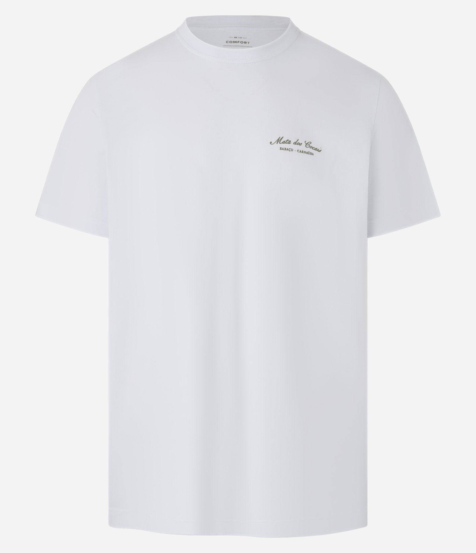 Camiseta Comfort em Algodão com Estampa Lettering Branco 3